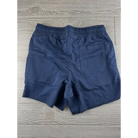 Liver King Men's Cotton Poly Elastic Waist Fleece Sweat Shorts Small Blue New - Picture 8 of 8